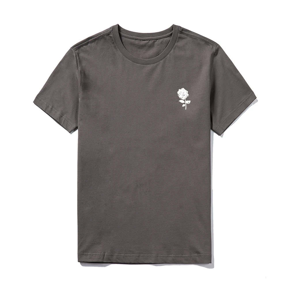 Men's T-shirt Rose Print Summer Short Sleeve Shirts Casual Solid Men Tops Tee Round Neck Multi Colors Male T Shirts Clothing
Men's T-shirt Rose Print Summer Short Sleeve Shirts Casual Solid Men Tops Tee Round Neck Multi Colors Male T Shirts Clothing