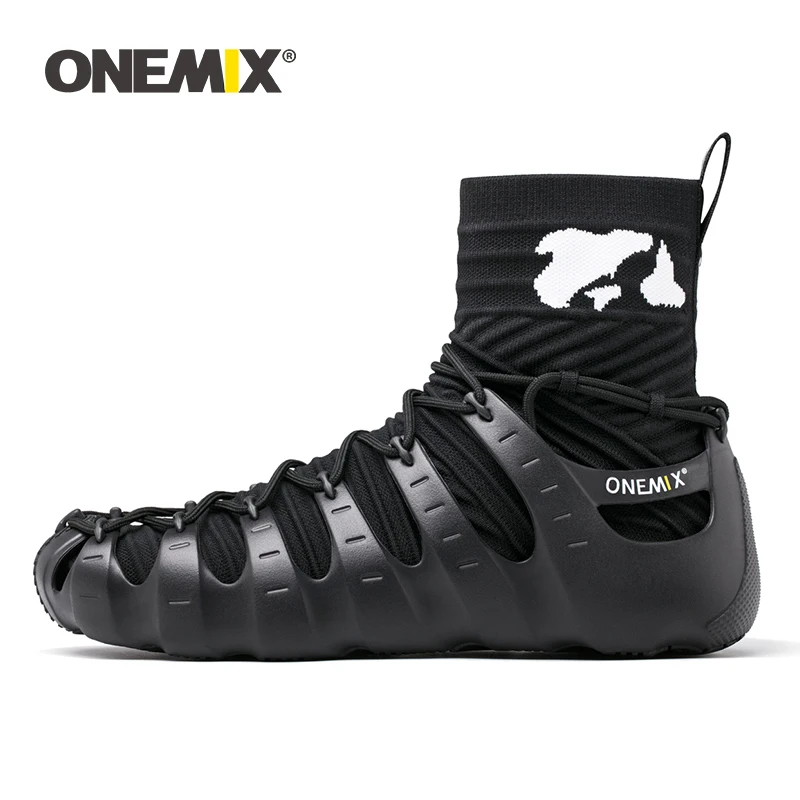 

ONEMIX Men High-Quality Walking Shoes Outdoor Women Sandals Trekking Lace Up Sneakers Comfortable Lightweight Beach Slipper