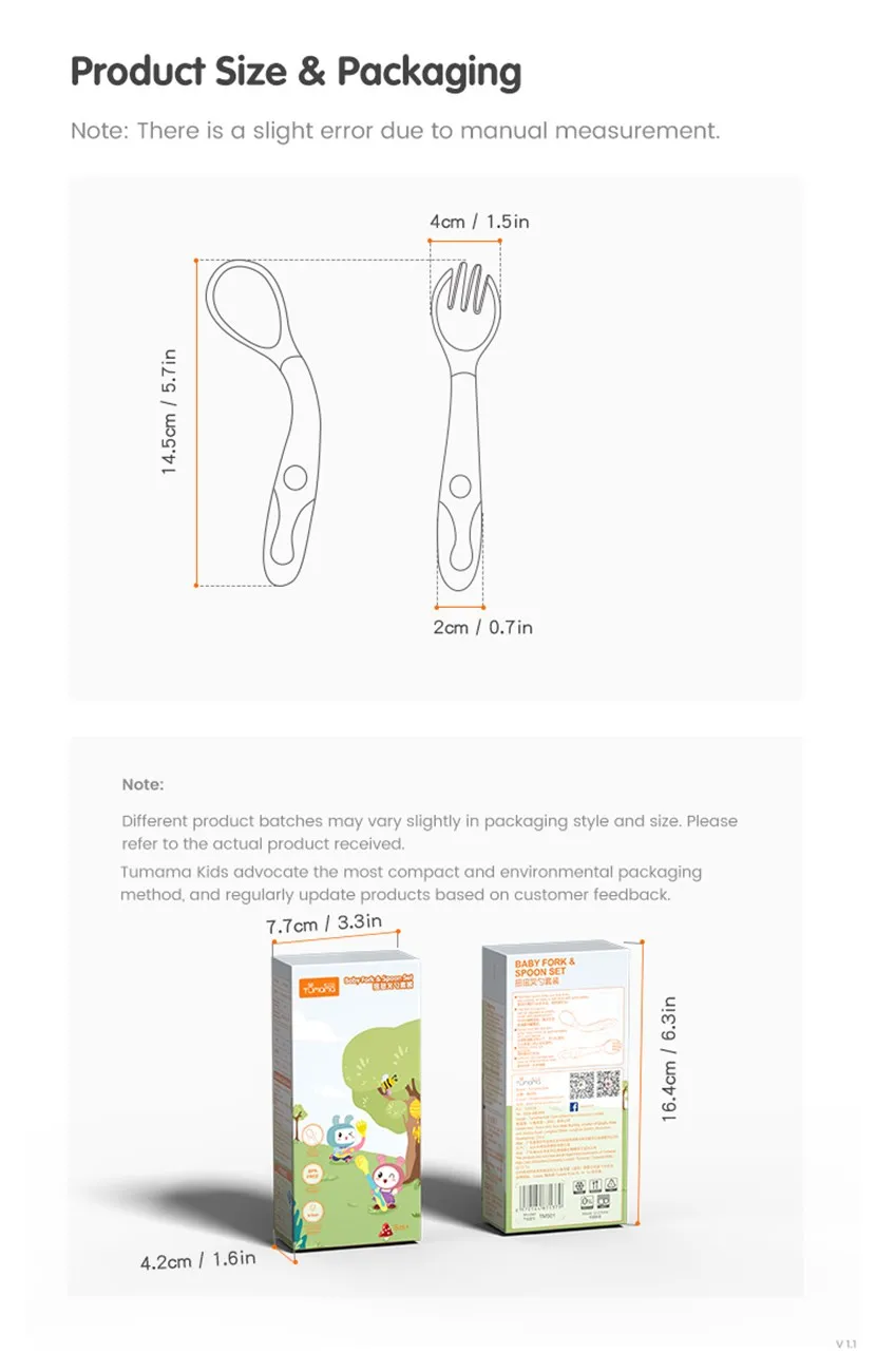 2pcs Flexible Baby Spoon Fork Set Toddler Infant Learning Training Spoon Cutlery Set With Storage Box
2pcs Flexible Baby Spoon Fork Set Toddler Infant Learning Training Spoon Cutlery Set With Storage Box