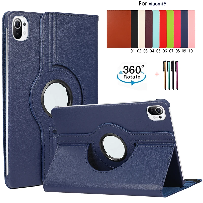 Tablet Case for xiomi Mi Pad 5 Pro Case 11" 360 Rotating Leather Stand Cover for MiPad 5 케이스 Capa Funda for MiPad 5Pro 5G + Pen
Tablet Case for xiomi Mi Pad 5 Pro Case 11" 360 Rotating Leather Stand Cover for MiPad 5 케이스 Capa Funda for MiPad 5Pro 5G + Pen