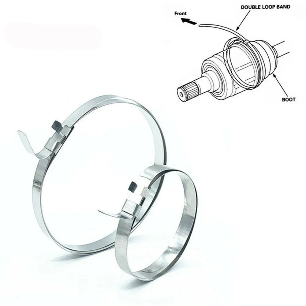 10pcs Universal Axle CV Joint Boot Crimp Clamp Kit 5pcs Small Band(10 Inches*7mm)+5pcs Large Band 19 Inches*10mm
10pcs Universal Axle CV Joint Boot Crimp Clamp Kit 5pcs Small Band(10 Inches*7mm)+5pcs Large Band 19 Inches*10mm