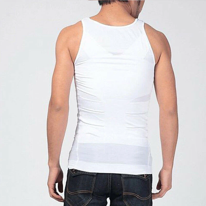 Body Shaper Men Slimming Tummy Shapewear Vest Belly Control Shirt Corset Waist Trainer Cincher Mens Underwear 2019 New | Мужская одежда