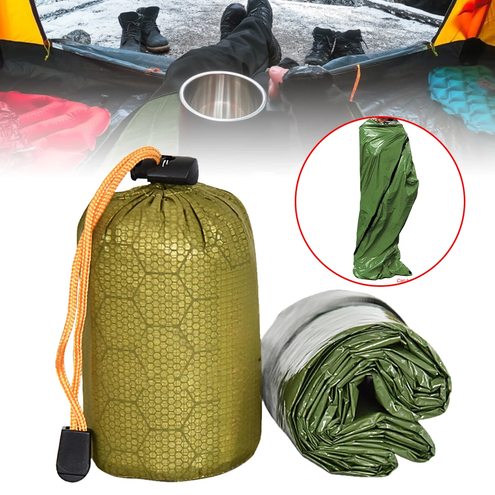Emergency Sleeping Bag Emergency First Aid Sleeping Bag PE Aluminum Film Tent For Outdoor Camping and Hiking Sun Protection
Emergency Sleeping Bag Emergency First Aid Sleeping Bag PE Aluminum Film Tent For Outdoor Camping and Hiking Sun Protection