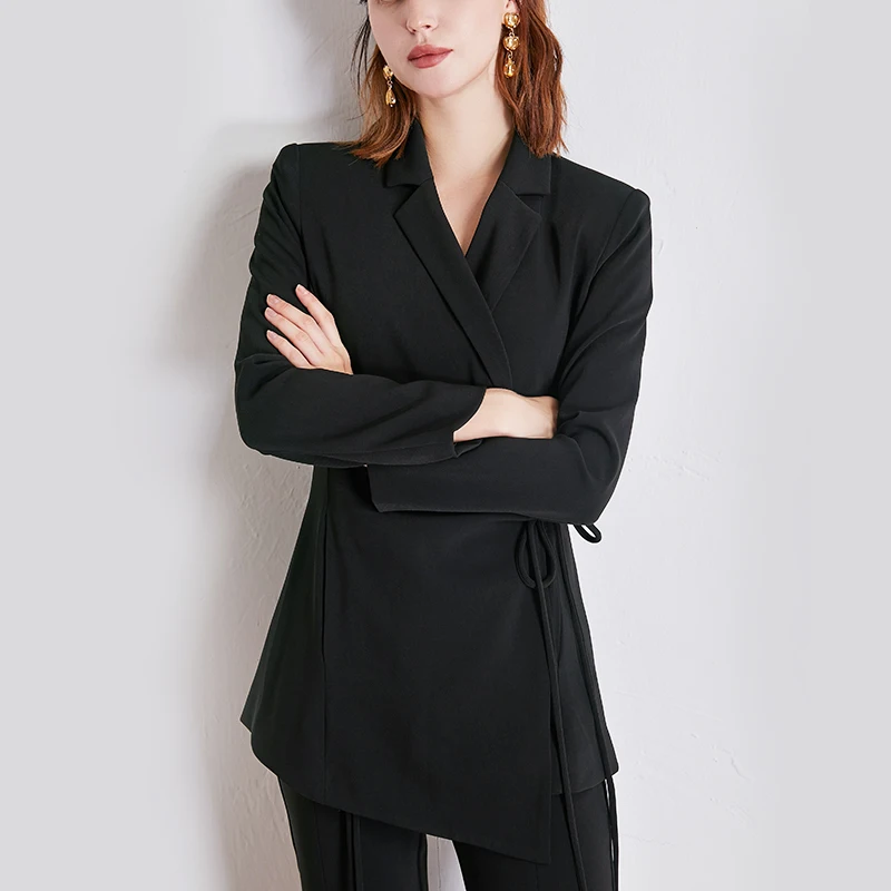 POKWAI Autumn Small Suit Jacket Women's Slim Long-Sleeved Elegant Suit Business Wear Design Sense Non-Mainstream Irregular
POKWAI Autumn Small Suit Jacket Women's Slim Long-Sleeved Elegant Suit Business Wear Design Sense Non-Mainstream Irregular
