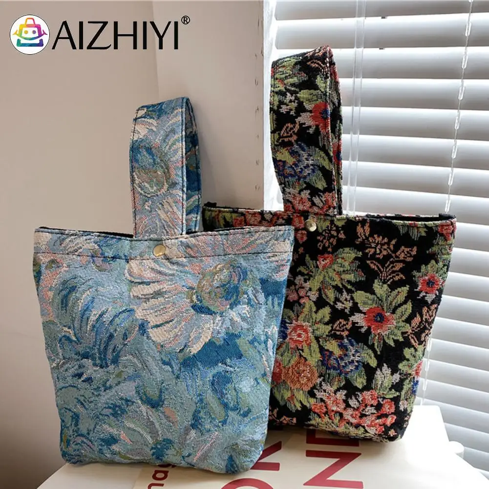 Vintage Women Flower Oil Painting Printing Canvas Shopping Bag Casual Ladies Small Tote Handbags
Vintage Women Flower Oil Painting Printing Canvas Shopping Bag Casual Ladies Small Tote Handbags