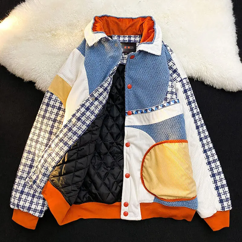 EBAIHUI Men's Winter Jacket Corduroy Vintage Harajuku Patch Design Classic Warm Thick Parkas Splice Japan Style Windbreaker Coat
EBAIHUI Men's Winter Jacket Corduroy Vintage Harajuku Patch Design Classic Warm Thick Parkas Splice Japan Style Windbreaker Coat
