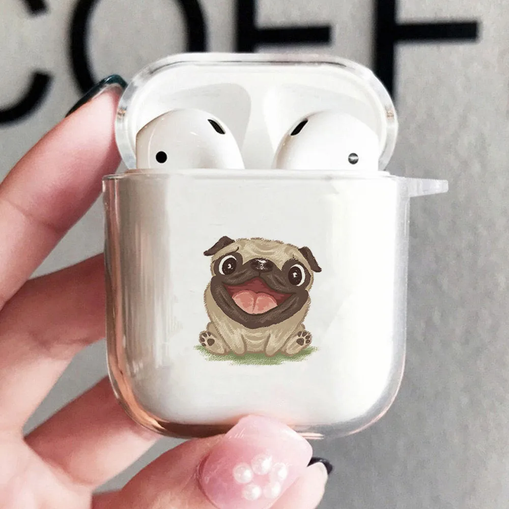 Чехол из ТПУ с забавным рисунком счастливого мопса для AirPods 1 2, чехол с беспроводным Bluetooth для Air Pods, аксессуары для наушников, зарядное устрой...
Чехол из ТПУ с забавным рисунком счастливого мопса для AirPods 1 2, чехол с беспроводным Bluetooth для Air Pods, аксессуары для наушников, зарядное устрой...