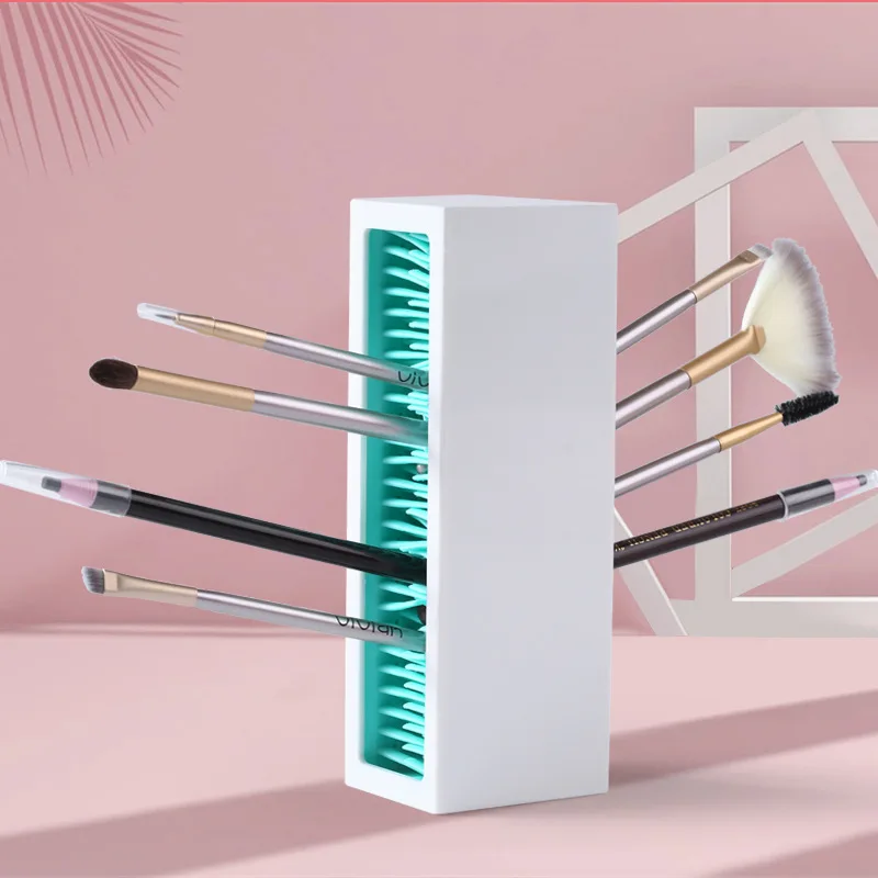 Make Up Brush Storage Box Silicone Insert At Will Multi-Function Lipstick Desktop Organizer Shelf Bathroom Comestic Accessories
Make Up Brush Storage Box Silicone Insert At Will Multi-Function Lipstick Desktop Organizer Shelf Bathroom Comestic Accessories