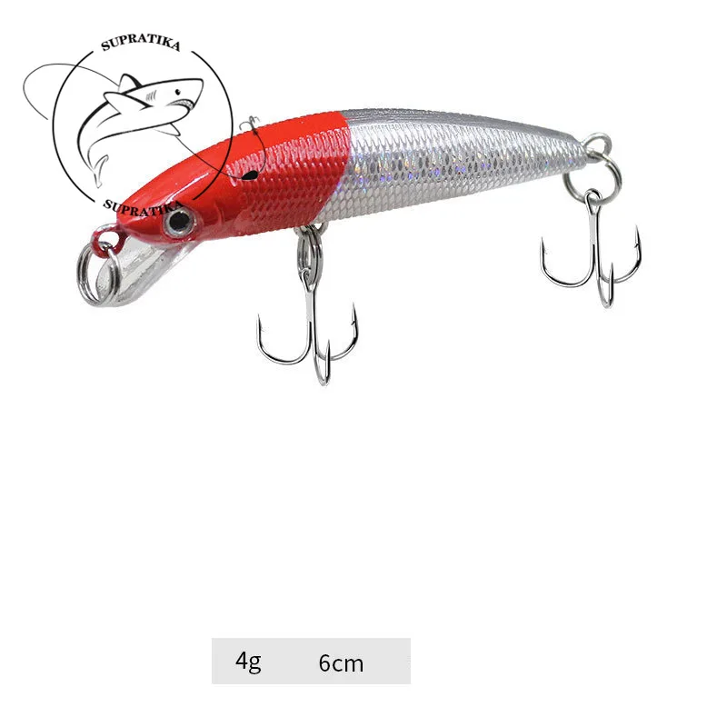 4g/6cm Artificial Sinking Wobbler Minnow Fishing Lure Hard Bait 3D Eyes Anti-Corrosion Bionic High Quality Plastic Fishing Bait 
4g/6cm Artificial Sinking Wobbler Minnow Fishing Lure Hard Bait 3D Eyes Anti-Corrosion Bionic High Quality Plastic Fishing Bait