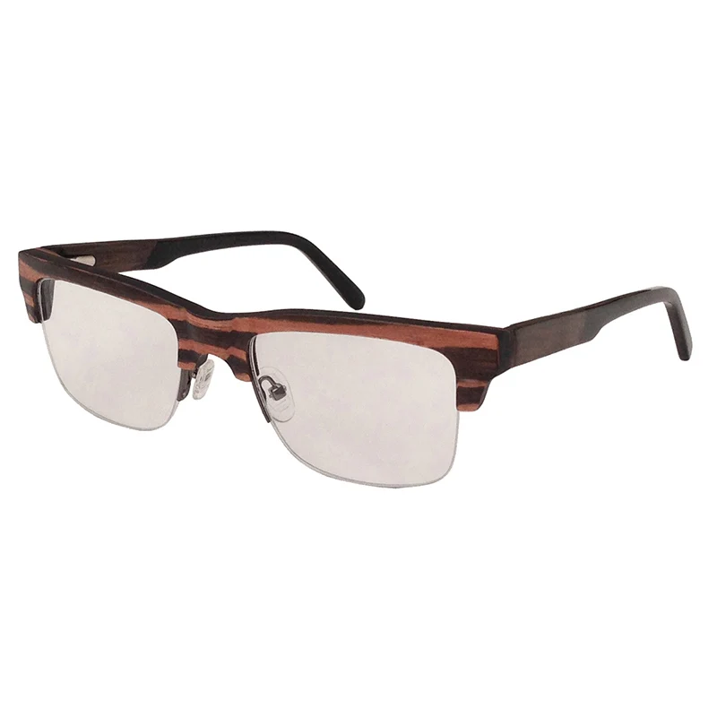 Italian designer metal wood optical glasses