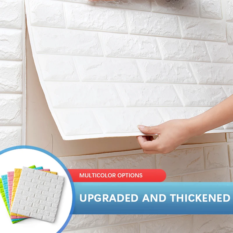 12pcs Brick Foam Panels 3D Wall Stickers Self-adhesive DIY Embossed Stone Wallpaper Home Decor Living Room Kitchen Decoration
12pcs Brick Foam Panels 3D Wall Stickers Self-adhesive DIY Embossed Stone Wallpaper Home Decor Living Room Kitchen Decoration