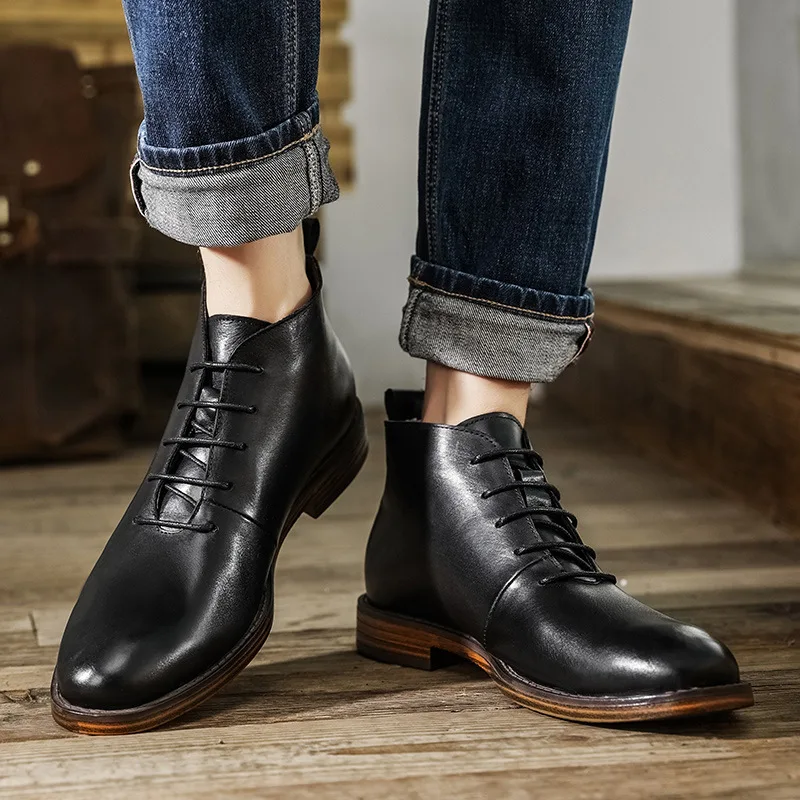 Autumn New Martin Boots PU Leather Brown Black Multicolor Optional Fashion Single Low Heel Round Head Classic Comfort KB211
Autumn New Martin Boots PU Leather Brown Black Multicolor Optional Fashion Single Low Heel Round Head Classic Comfort KB211