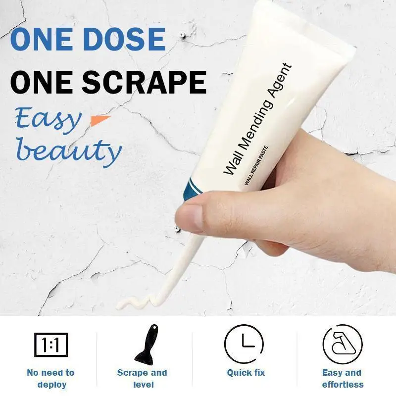 Wall Mending Agent Household Wall Repair Cream Wall Crack Nail Repair Agent Walls Peeling Graffiti Gap Repair Paste With Scraper
Wall Mending Agent Household Wall Repair Cream Wall Crack Nail Repair Agent Walls Peeling Graffiti Gap Repair Paste With Scraper