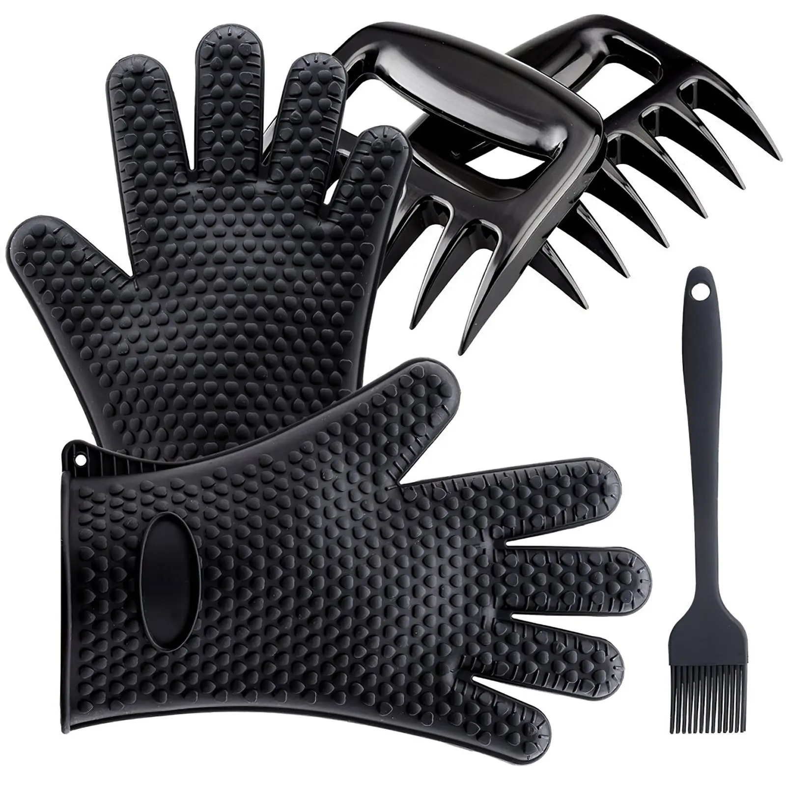 Heatproof Grilling Tool Set Versatile Grilling Tools With Silicone Gloves For Oven Chicken Wings Steaks 4pcs 
Heatproof Grilling Tool Set Versatile Grilling Tools With Silicone Gloves For Oven Chicken Wings Steaks 4pcs