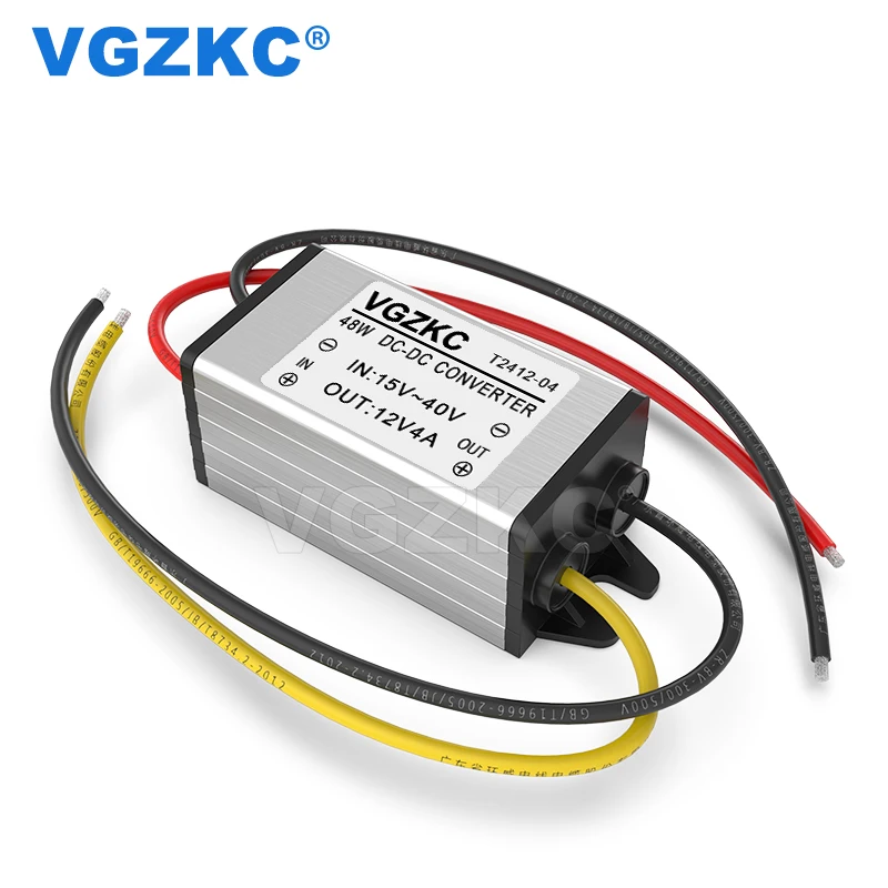 24V to 12V 4A DC power converter, high efficiency 24V to 12V 48W step DC step-down power supply module
24V to 12V 4A DC power converter, high efficiency 24V to 12V 48W step DC step-down power supply module