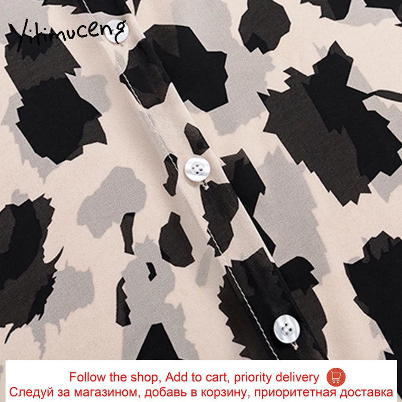 Yitimuceng Leopard Blouse Women Office Lady Plus Size Shirts Turn-Down Collar Button Up Shirt Fashion Casual Clothing 2021 New
Yitimuceng Leopard Blouse Women Office Lady Plus Size Shirts Turn-Down Collar Button Up Shirt Fashion Casual Clothing 2021 New