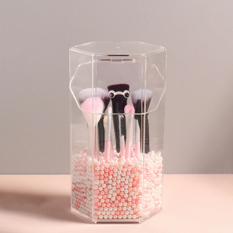 Clear Acrylic Makeup Brush Holder Organizer With Lid Dustproof Storage Case/Pearls Cosmetic Storage Box Makeup Tools
Clear Acrylic Makeup Brush Holder Organizer With Lid Dustproof Storage Case/Pearls Cosmetic Storage Box Makeup Tools