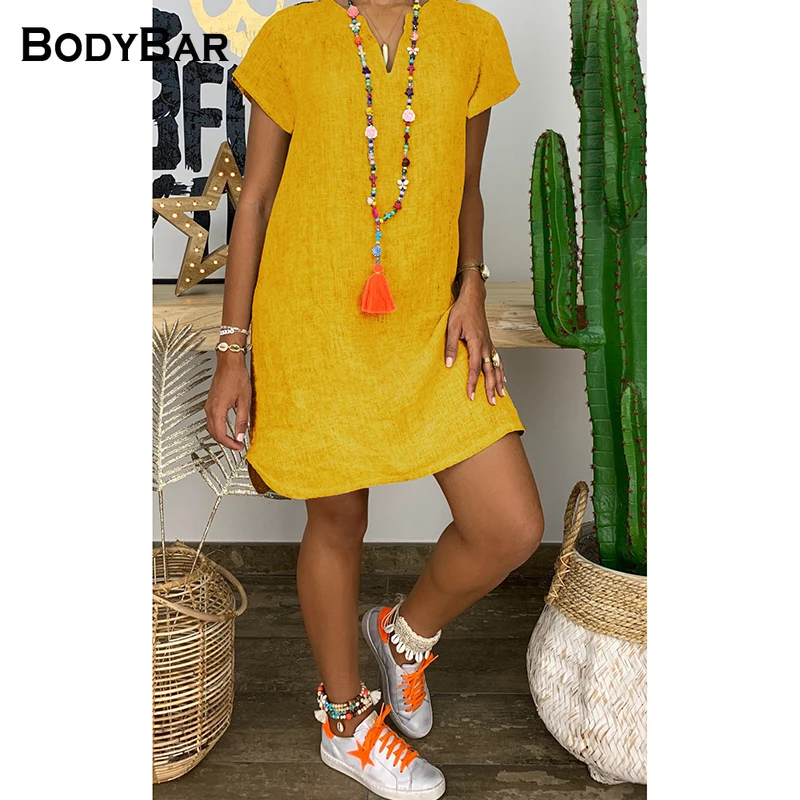 2021 Casual V-neck Female Dresses Loose High Waist Spring Dress Cotton Harajuku Style Summer Dress Femme Vestidos Drop Shipping
2021 Casual V-neck Female Dresses Loose High Waist Spring Dress Cotton Harajuku Style Summer Dress Femme Vestidos Drop Shipping