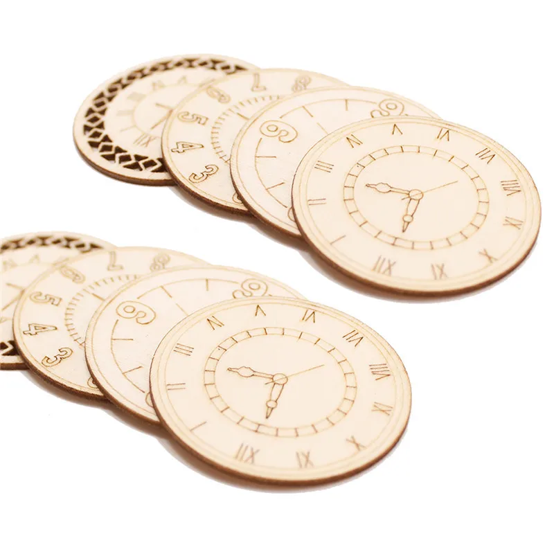 8pcs 45MM Mixed roundness clock Pattern Wooden Scrapbooking wood DIY Home Decoration Handmade Accessory Scrapbook Sewing
8pcs 45MM Mixed roundness clock Pattern Wooden Scrapbooking wood DIY Home Decoration Handmade Accessory Scrapbook Sewing