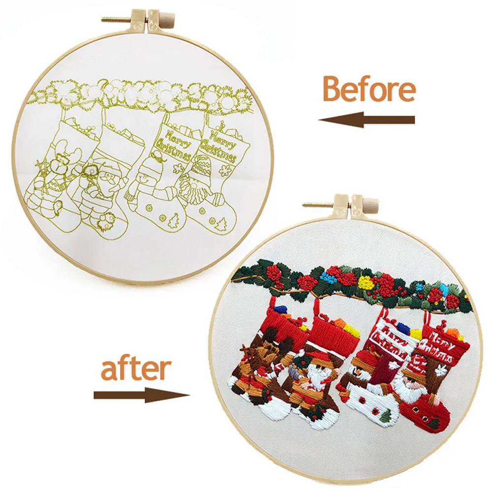 2 Sets Christmas Series Embroidery Knitting Kit DIY Handcrafts Material Pack Cross Stitch For Beginners Home Art Decor Paintings
2 Sets Christmas Series Embroidery Knitting Kit DIY Handcrafts Material Pack Cross Stitch For Beginners Home Art Decor Paintings