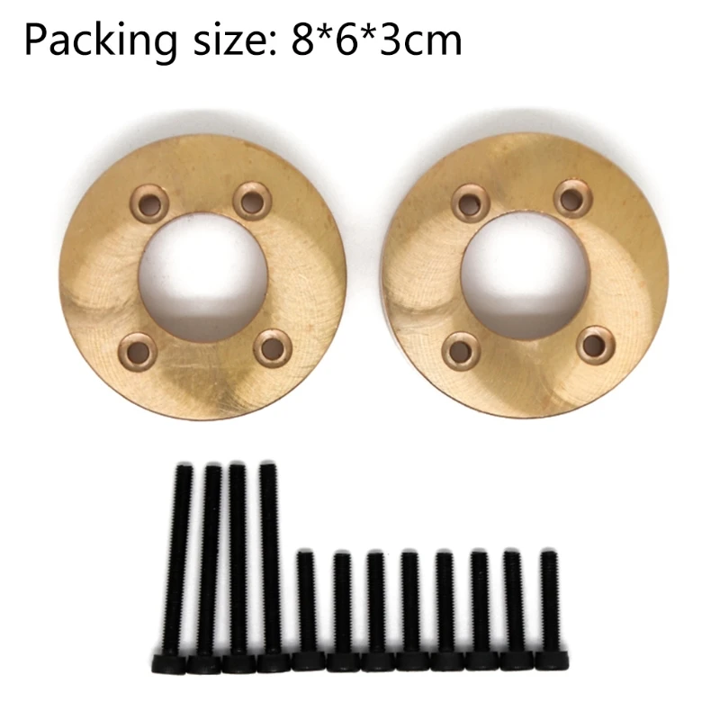 RC Accessories Brass Alloy Beadlock Wheel Hub Counterweight Set for YK4102 Durable Wheel Upgrades Replacement Parts
RC Accessories Brass Alloy Beadlock Wheel Hub Counterweight Set for YK4102 Durable Wheel Upgrades Replacement Parts
