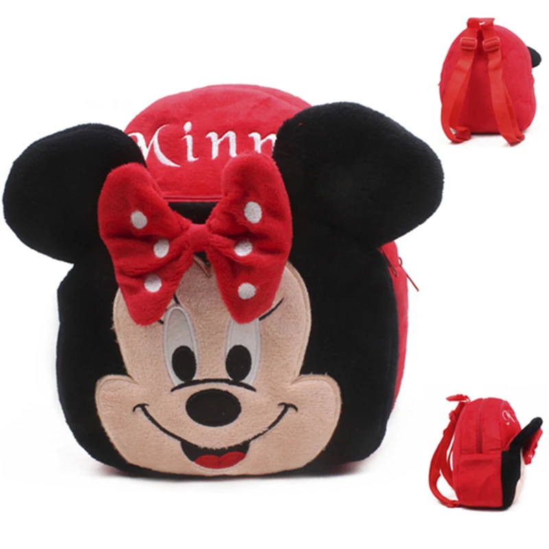Новый милый мультяшный плюшевый рюкзак Disney с узором Микки Минни Винни Пуха