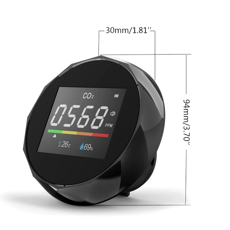 New Co2 Gas Detector Multifunctional Meter Air Quality Carbon Dioxide Detector W/ Backlight Co2 Detector
New Co2 Gas Detector Multifunctional Meter Air Quality Carbon Dioxide Detector W/ Backlight Co2 Detector
