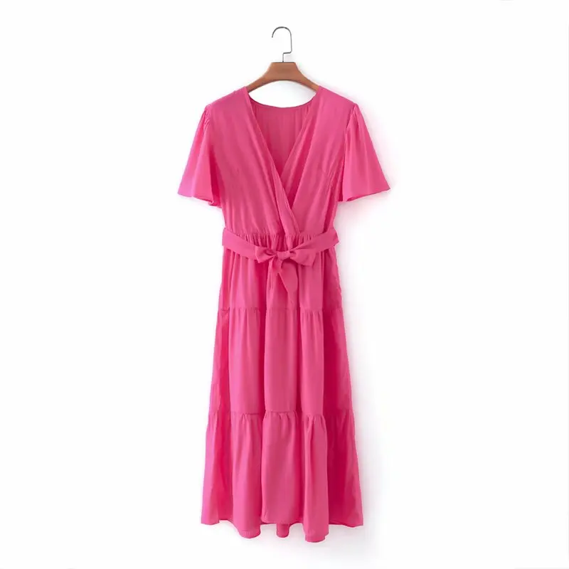 ruffled long dress women a line with belt short sleeve summer beach dress sexy v neck ruffled dress vestidos mujer
ruffled long dress women a line with belt short sleeve summer beach dress sexy v neck ruffled dress vestidos mujer