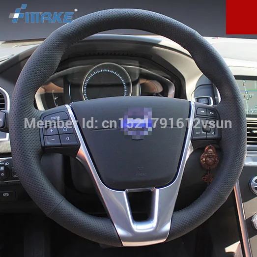 Высококачественный нескользящий черный кожаный чехол на руль для Volvo xc60, прошитый вручную, с черной нитью, «сделай сам»
Высококачественный нескользящий черный кожаный чехол на руль для Volvo xc60, прошитый вручную, с черной нитью, «сделай сам»