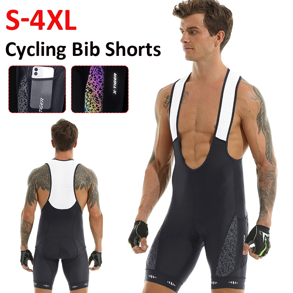 Men's Cycling Bib Shorts Breathable Fast Drying Padded Bike Pants Underwear with Side Pocket Reflective Strip Riding Shorts
Men's Cycling Bib Shorts Breathable Fast Drying Padded Bike Pants Underwear with Side Pocket Reflective Strip Riding Shorts