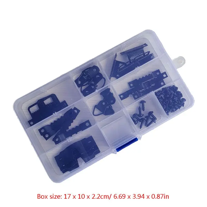 76pcs/set Photo Picture Frame Hanging Kit Heavy Duty Serrated Hanger Hardware For Wall Mounting
76pcs/set Photo Picture Frame Hanging Kit Heavy Duty Serrated Hanger Hardware For Wall Mounting