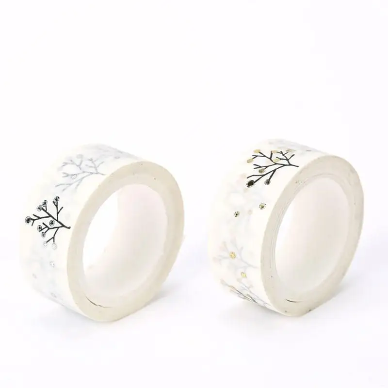 2021 Flashing Gold Foil Festivals Snowflakes Moonlight Wishing Tree Decorative Masking Washi Tape DIY Diary Scrapbooking
2021 Flashing Gold Foil Festivals Snowflakes Moonlight Wishing Tree Decorative Masking Washi Tape DIY Diary Scrapbooking