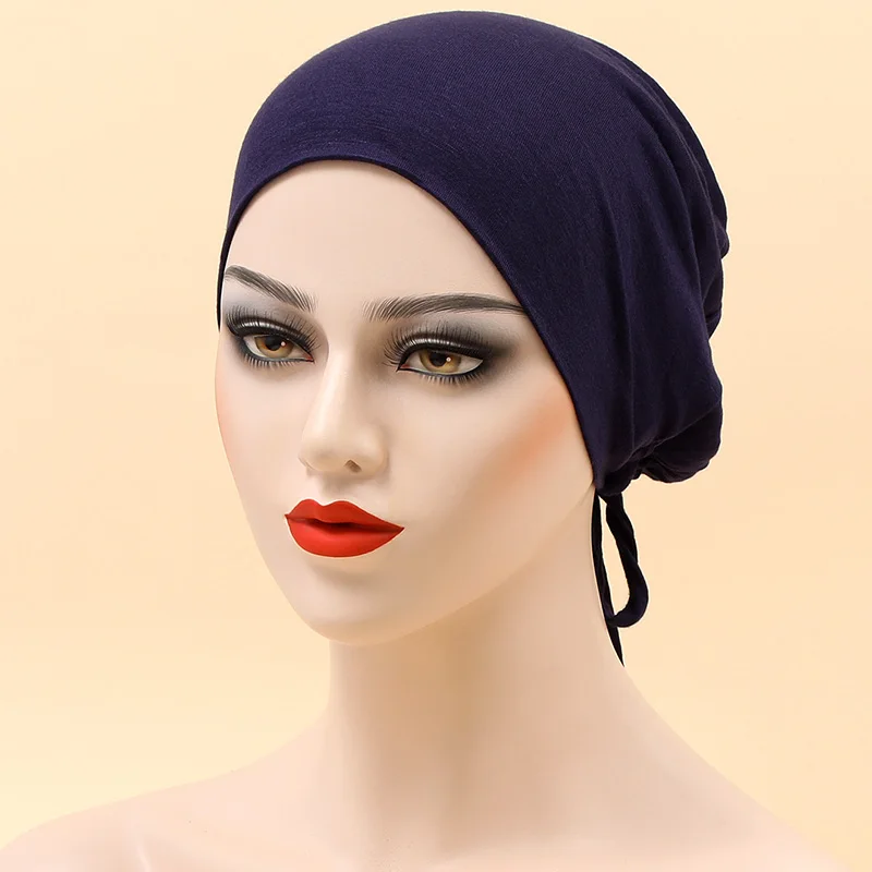 Fashion Muslim Inner Cap Stretch Hijab Women Headwrap Turban Bonnet Solid Color Bandana Islamic Hat Headwear Headscarf 
Fashion Muslim Inner Cap Stretch Hijab Women Headwrap Turban Bonnet Solid Color Bandana Islamic Hat Headwear Headscarf