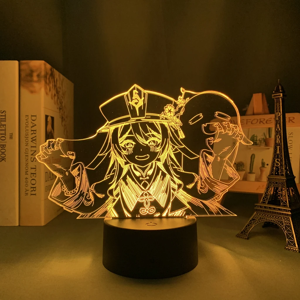 3d Anime Led Night Light Lamp Genshin Impact Hutao Acrylic Led Lamp Game Bedroom Decoration Home Decor Children's night light
3d Anime Led Night Light Lamp Genshin Impact Hutao Acrylic Led Lamp Game Bedroom Decoration Home Decor Children's night light