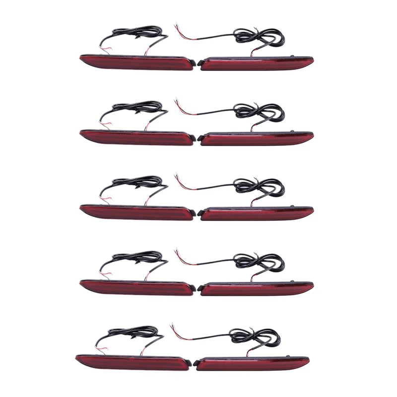 10X LED Bumper Reflector Bright Red Lens Brake Lights for Toyota Camry 2006-2014 
10X LED Bumper Reflector Bright Red Lens Brake Lights for Toyota Camry 2006-2014