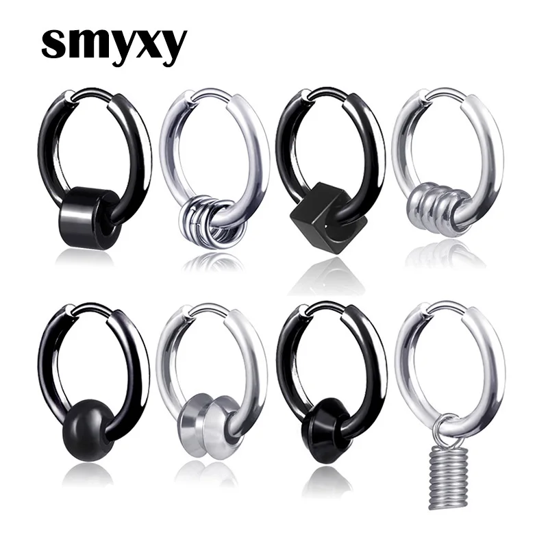 1 piece Men Women Stainless Steel Ear Circle Earrings Ear Buckle Personality Pendant Drop Earrings Hip-hop Punk Jewelry New Hot
1 piece Men Women Stainless Steel Ear Circle Earrings Ear Buckle Personality Pendant Drop Earrings Hip-hop Punk Jewelry New Hot