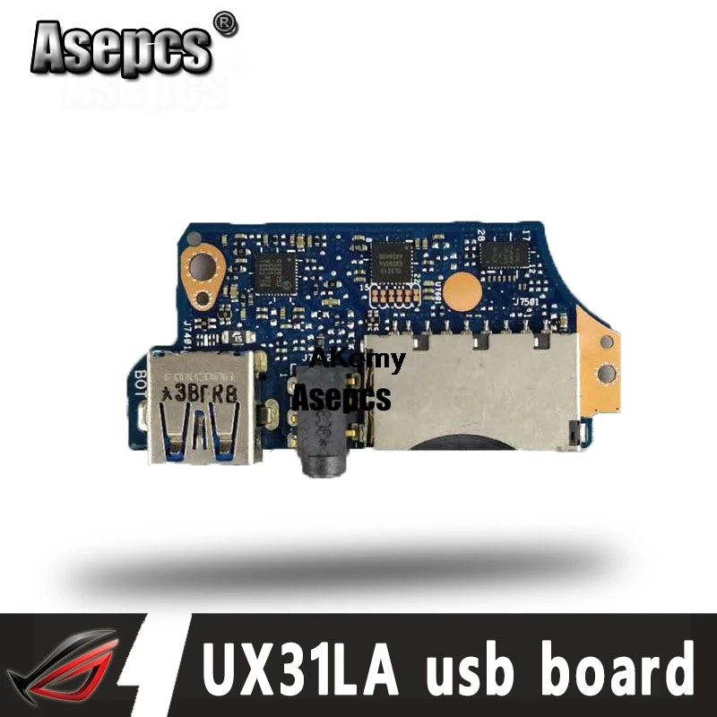 Для For Asus UX31L UX31LA UX31 UX31E UX21 UX21E UX21A UX31E_FPC USB Audio Card Reader Board board|Комплектующие для ремонта