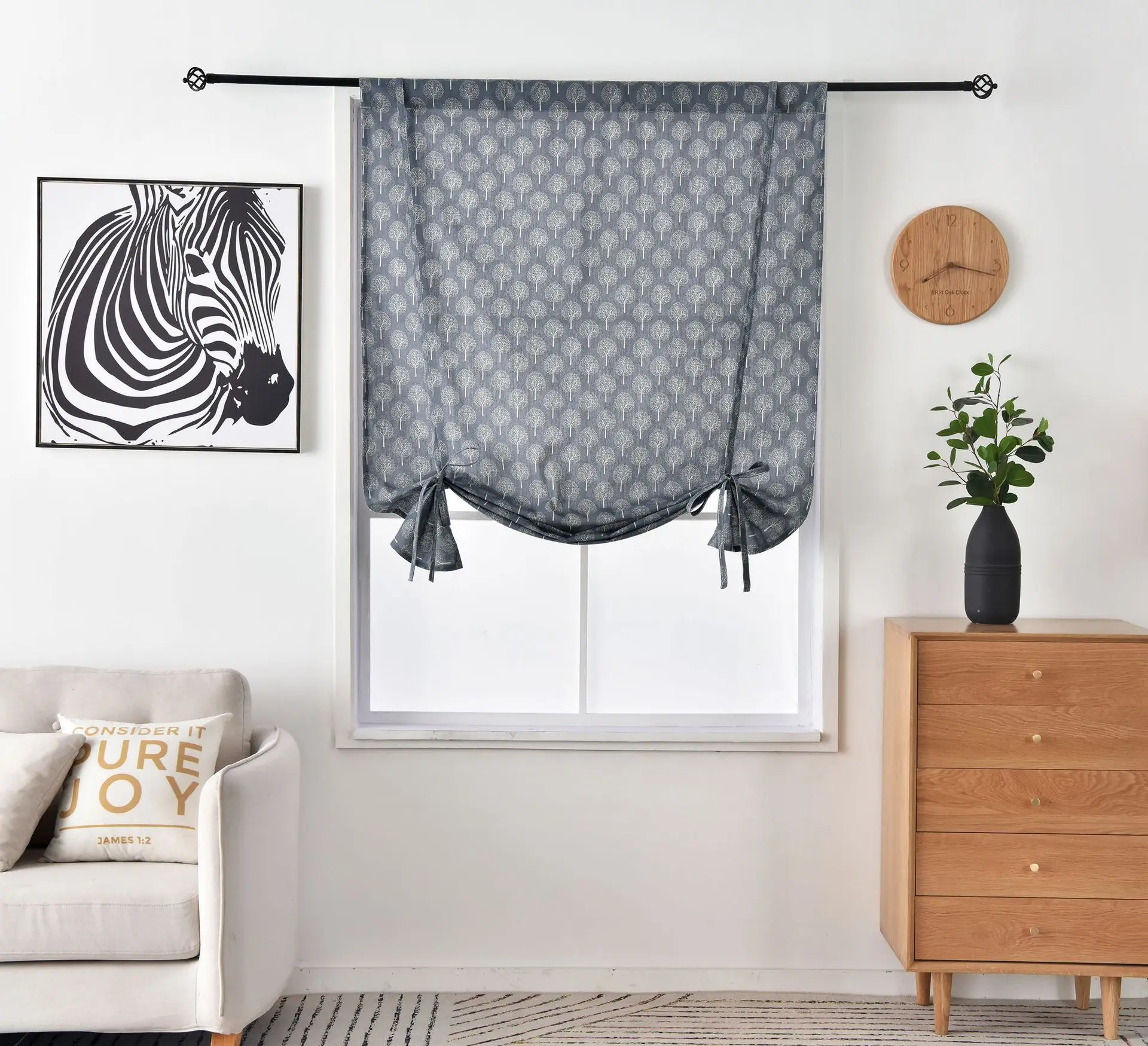 Tree Printed Curtains American Style Window Drapes Cotton Linen Kitchen Curtain Country Style Window Decor Living Room Dark Gray 
Tree Printed Curtains American Style Window Drapes Cotton Linen Kitchen Curtain Country Style Window Decor Living Room Dark Gray