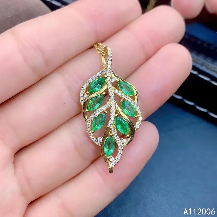 KJJEAXCMY fine jewelry 925 pure silver inlaid natural emerald girl new Pendant Necklace fashion Leaves chain support test
KJJEAXCMY fine jewelry 925 pure silver inlaid natural emerald girl new Pendant Necklace fashion Leaves chain support test