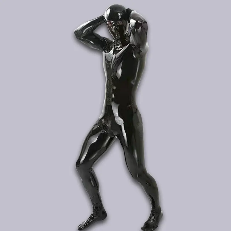 Sexy Men Shiny Full Body Cover Bodysuit PU Latex U Convex Pouch Jumpsuit Sexy Lingerie Tight Gay Wear Gloves+Stockings+Mask
Sexy Men Shiny Full Body Cover Bodysuit PU Latex U Convex Pouch Jumpsuit Sexy Lingerie Tight Gay Wear Gloves+Stockings+Mask