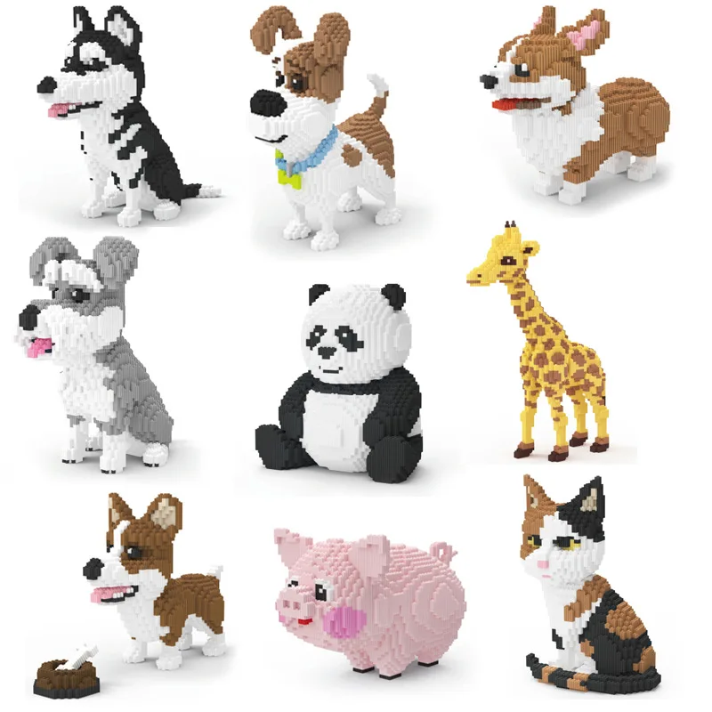 7185pcs Dog Schnauzer Building Blocks Animal Brick Pet Corgi Dog Persian Cat Panda Pig Giraffe Diamond Brick Toy For Adult
7185pcs Dog Schnauzer Building Blocks Animal Brick Pet Corgi Dog Persian Cat Panda Pig Giraffe Diamond Brick Toy For Adult