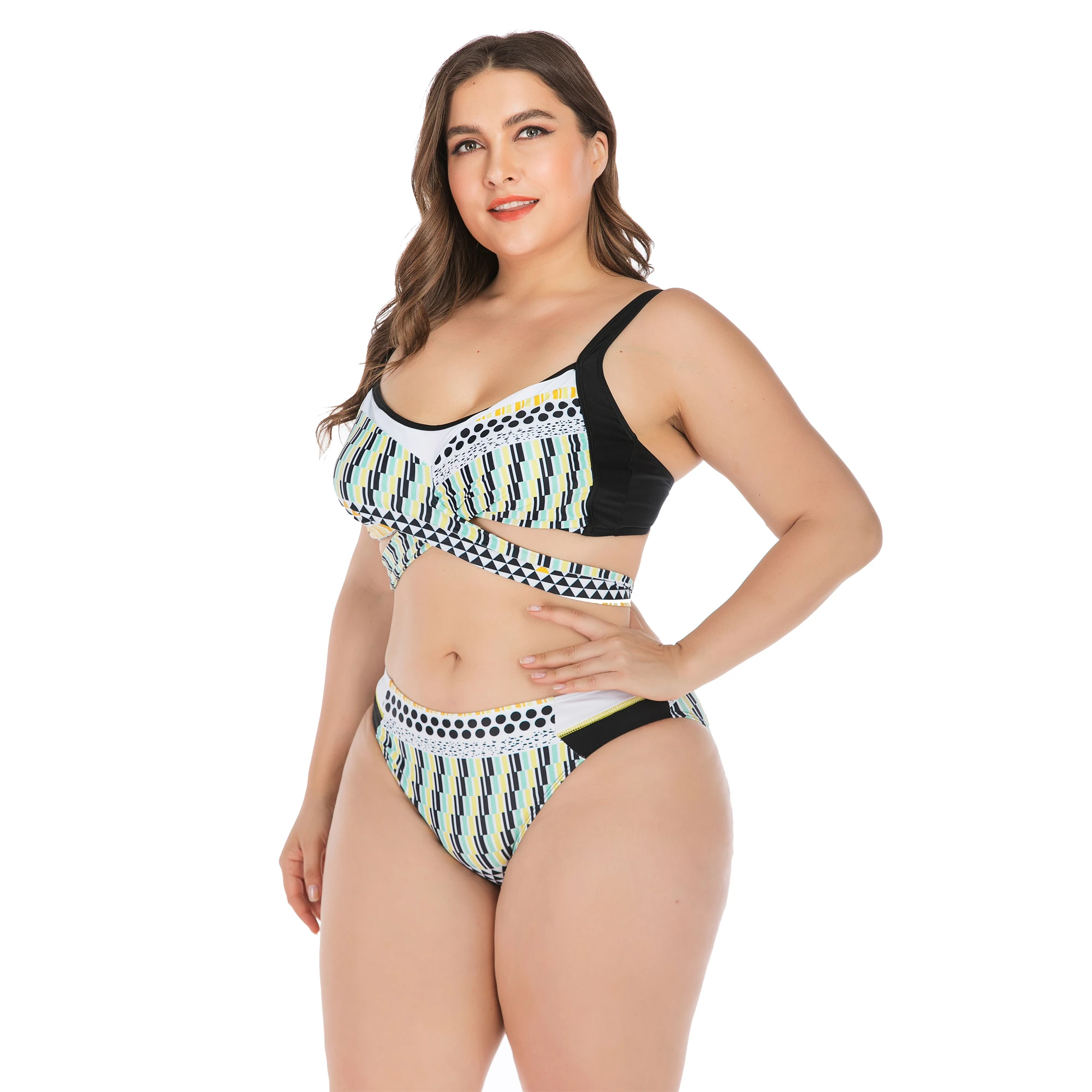 New Sexy High Waist Bikini Dot Swimwear Women Swimming Suit Cross Bandage Biquini Two-Piece Swimsuit Bathing Suits Plus Size 4XL
New Sexy High Waist Bikini Dot Swimwear Women Swimming Suit Cross Bandage Biquini Two-Piece Swimsuit Bathing Suits Plus Size 4XL
