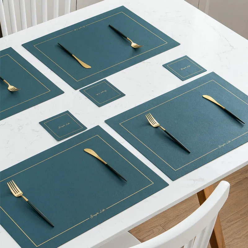 Waterproof Oilproof Table Mat PU leather Placemat for Dining Table Nordic Table Mats and Pads Anti-Slip Coasters Heat Resistant
Waterproof Oilproof Table Mat PU leather Placemat for Dining Table Nordic Table Mats and Pads Anti-Slip Coasters Heat Resistant