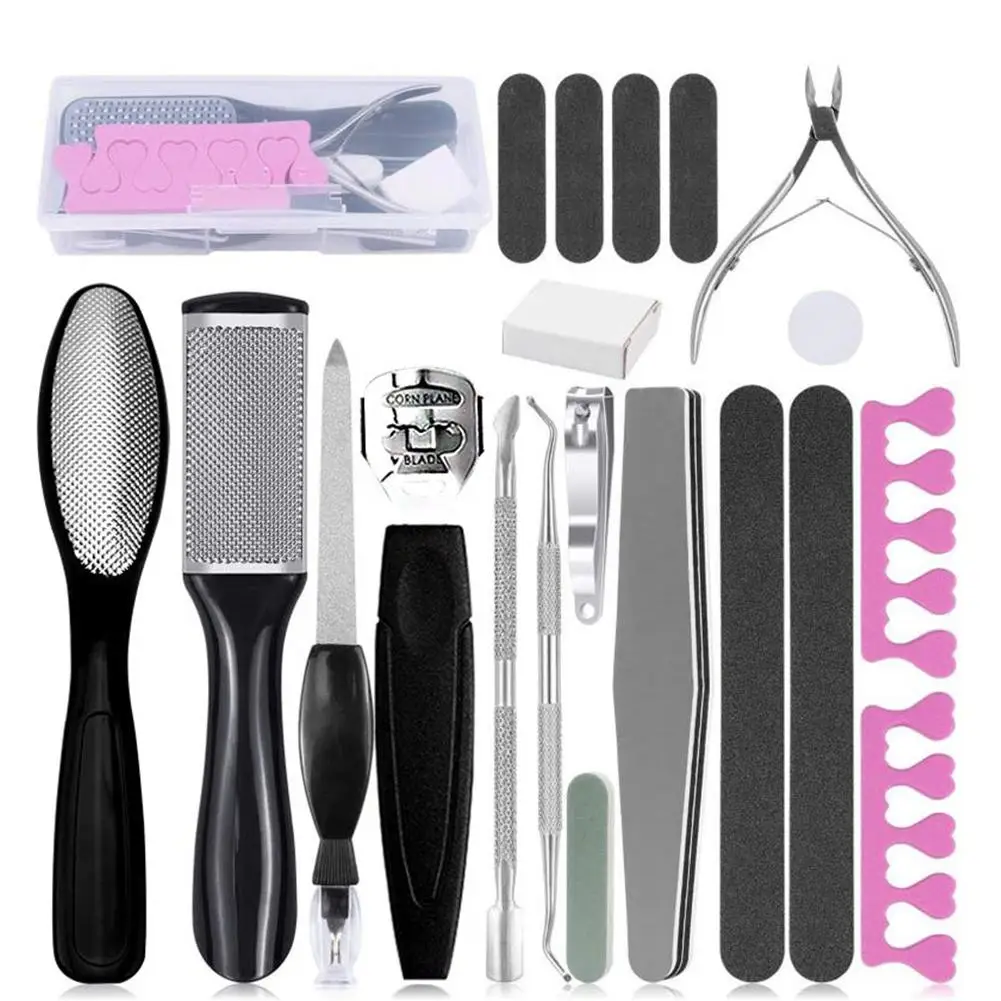 20pcs Professional Nail Toenail Pedicure Tools Kit Foot Care Scrub Kit Callus Remover Set For Men Women Salon Foot Care Tools
20pcs Professional Nail Toenail Pedicure Tools Kit Foot Care Scrub Kit Callus Remover Set For Men Women Salon Foot Care Tools