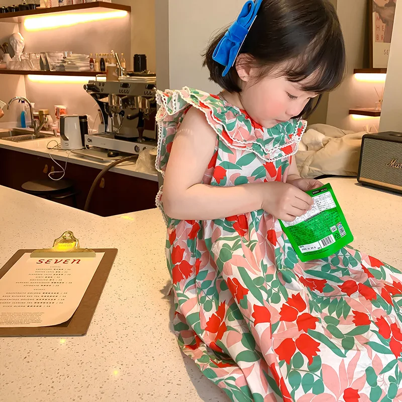 Summer Cute Princess Dress Flower Slip Dress Vestidos Fashion Korean Kids Dresses for Girls Baby Children Costume
Summer Cute Princess Dress Flower Slip Dress Vestidos Fashion Korean Kids Dresses for Girls Baby Children Costume