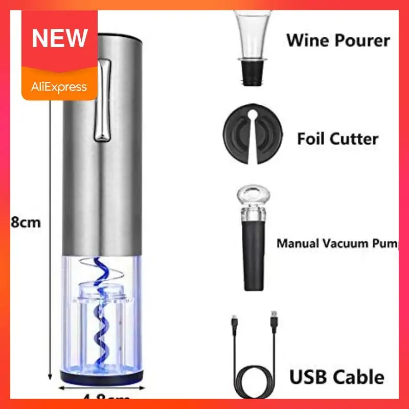 Rechargeable Automatic Bottle Opener Electric Wine Opener Corkscrew Opener with Foil Cutter Kitchen Accessories Gadgets Ayevin
Rechargeable Automatic Bottle Opener Electric Wine Opener Corkscrew Opener with Foil Cutter Kitchen Accessories Gadgets Ayevin