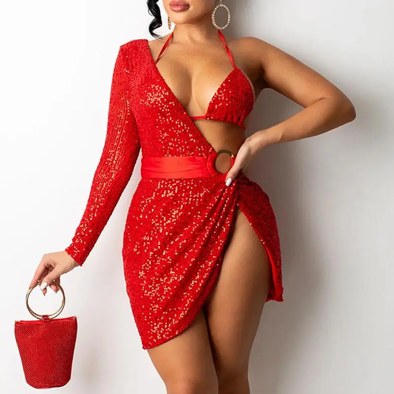 Fashion Women Sexy Sequins Mini Party Evening Dress
Fashion Women Sexy Sequins Mini Party Evening Dress