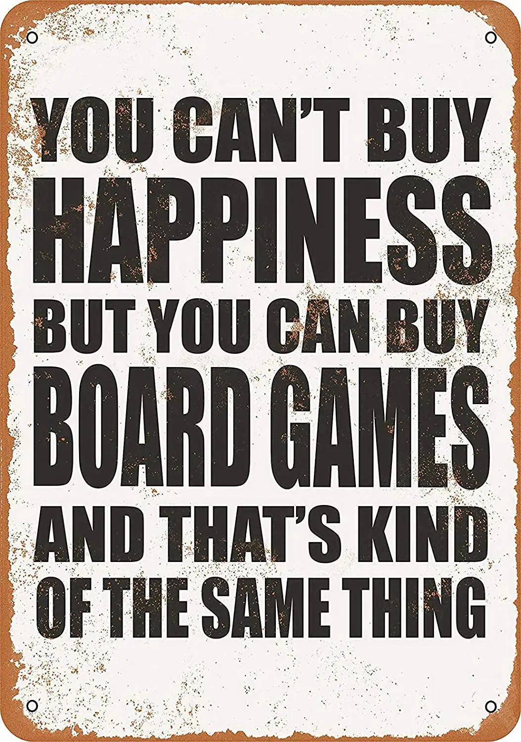 SmartCows Vintage 12x8 Tin Metal Sign You Can't Buy Happiness But You Can Buy Board Games Retro Wall Decor Home Decor
SmartCows Vintage 12x8 Tin Metal Sign You Can't Buy Happiness But You Can Buy Board Games Retro Wall Decor Home Decor
