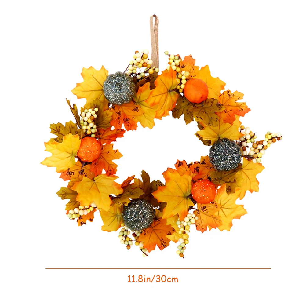 Halloween Fall Wreath for Front Door Artificial Fall Wreath with Pumpkins Maple Leaf and Berries Indoor or Outdoor Decor
Halloween Fall Wreath for Front Door Artificial Fall Wreath with Pumpkins Maple Leaf and Berries Indoor or Outdoor Decor
