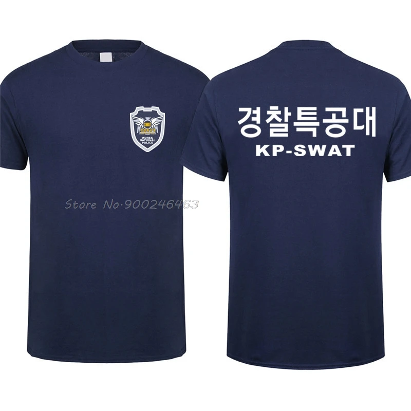 Корейская национальная полиция агентство SWAT Футболка мужская крутая Южная Корея